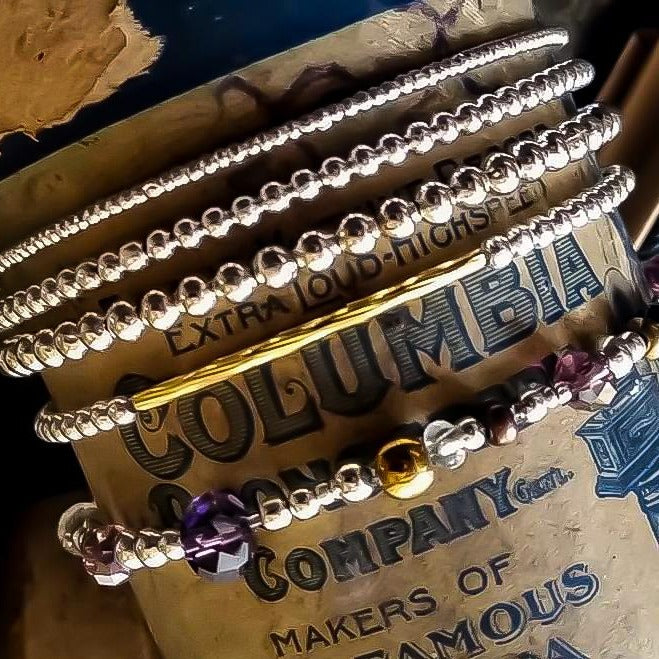 Stackables Mixed Crystal Stretch Bracelet