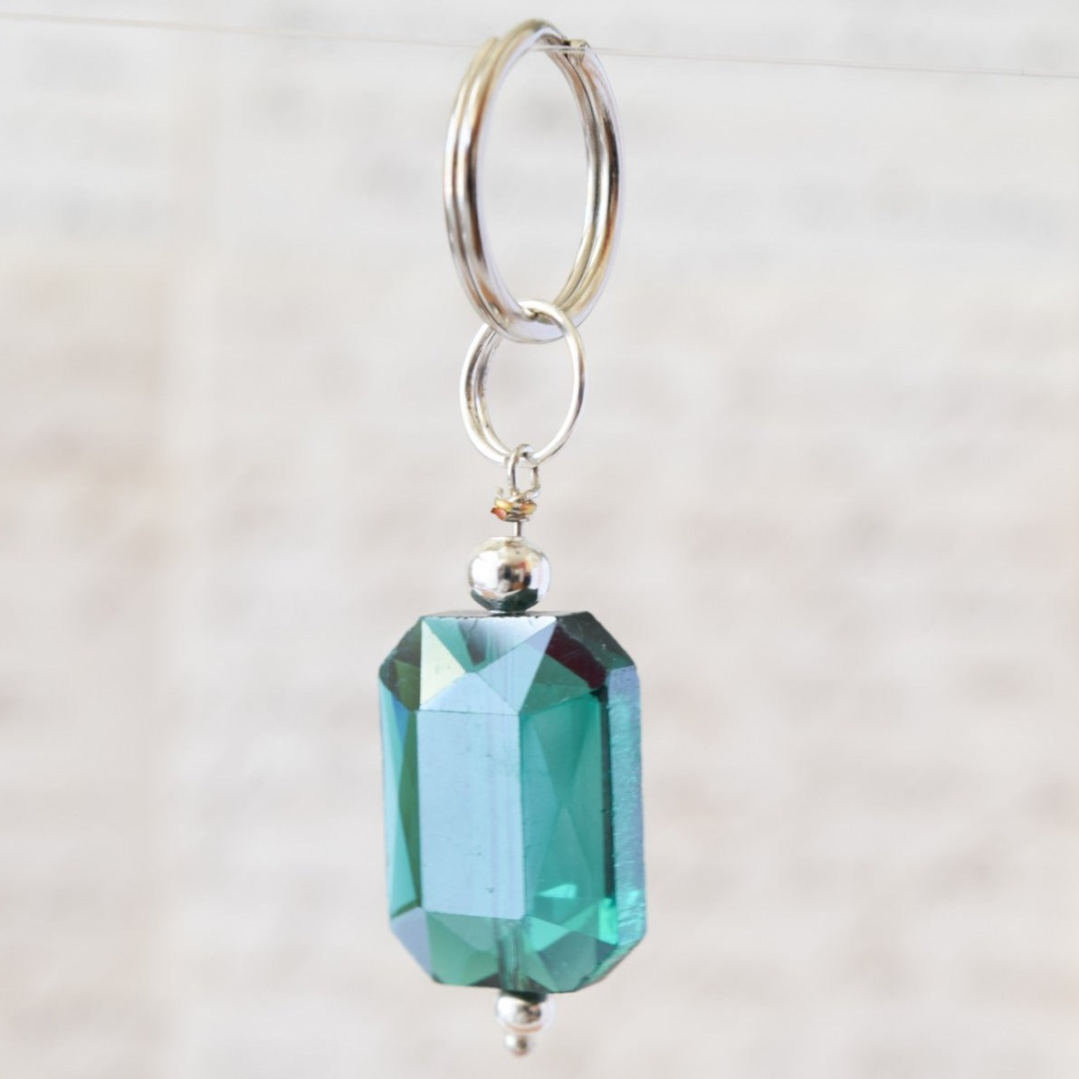 Interchangeables Electroplated Colored Crystal Pendants