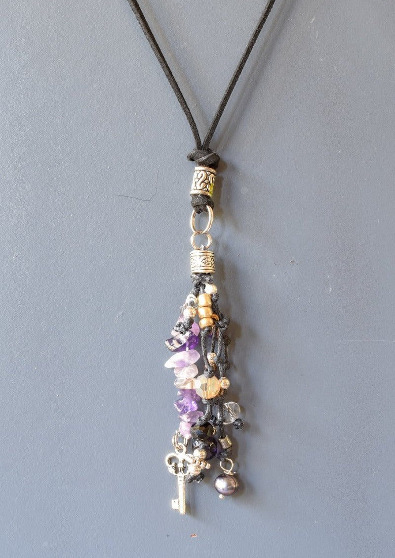 excotic lands colors of SPRING 3-1/2'' tassel earrings