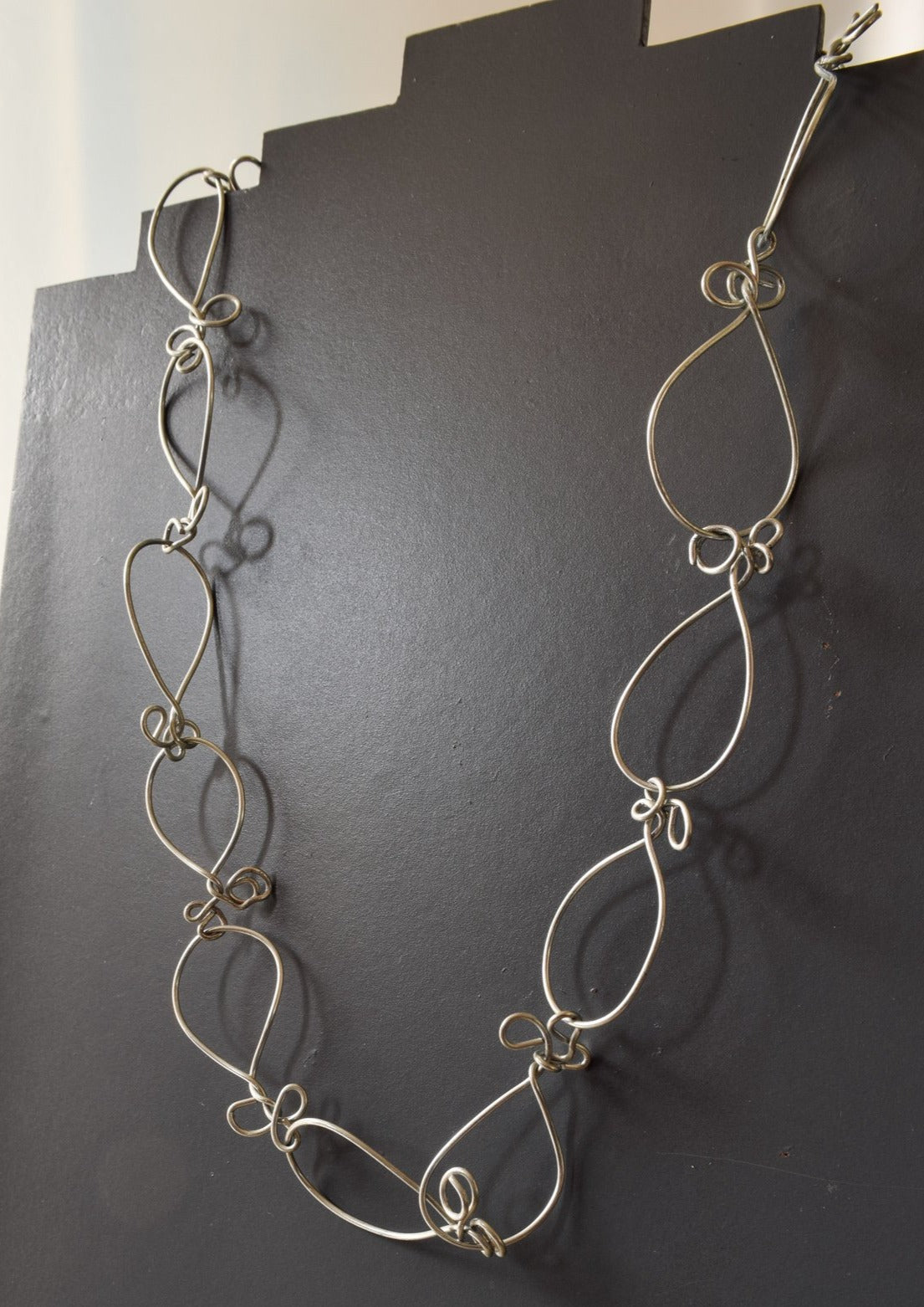 Playful Garden steel link necklace
