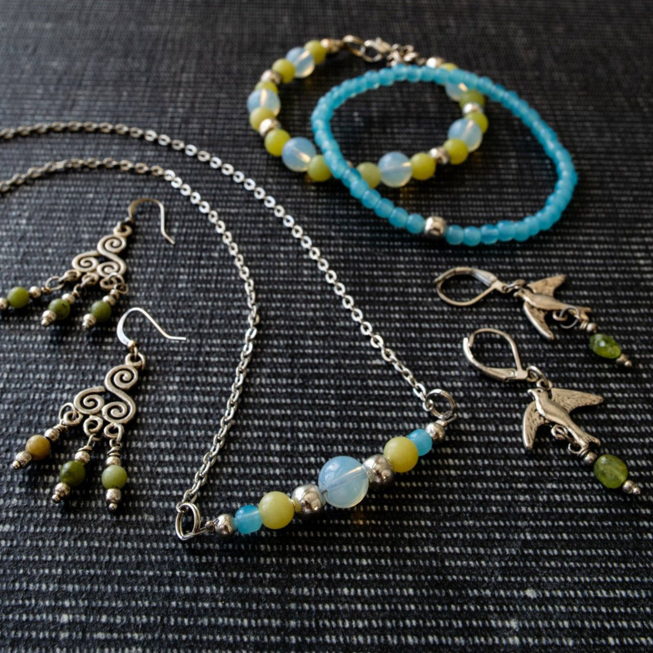 Expressions Peridot Chandelier Dangle Earrings