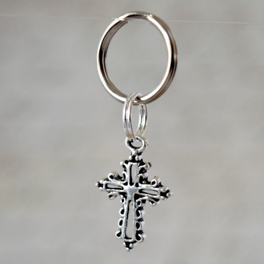 Interchangeables Filigree Silver Cross Charm