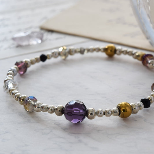 Stackables Mixed Crystal Stretch Bracelet