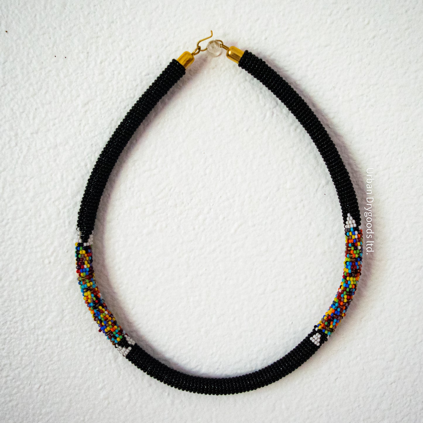 Zulu and Messiah African Handmade Beaded Necklaces, Black, and Mixed Colors