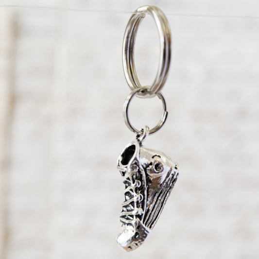 Interchangeables Silver Tennis Shoe Charm or Pendant