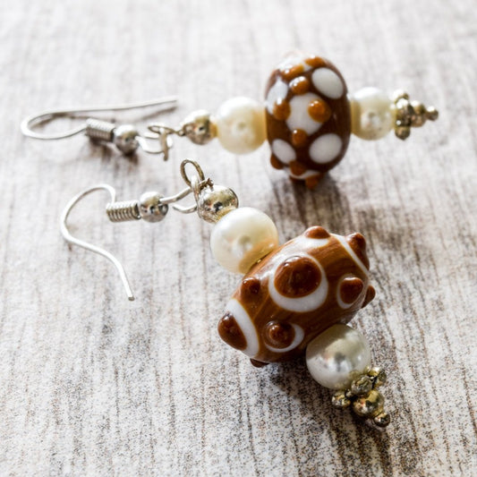 Little Treats, Polka Dot Dangle Earrings