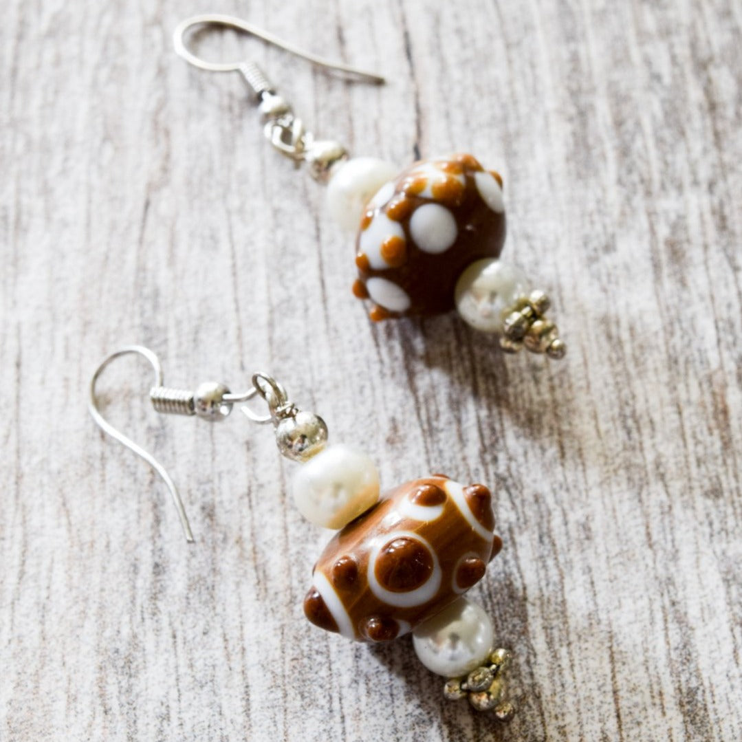 Little Treats, Polka Dot Dangle Earrings