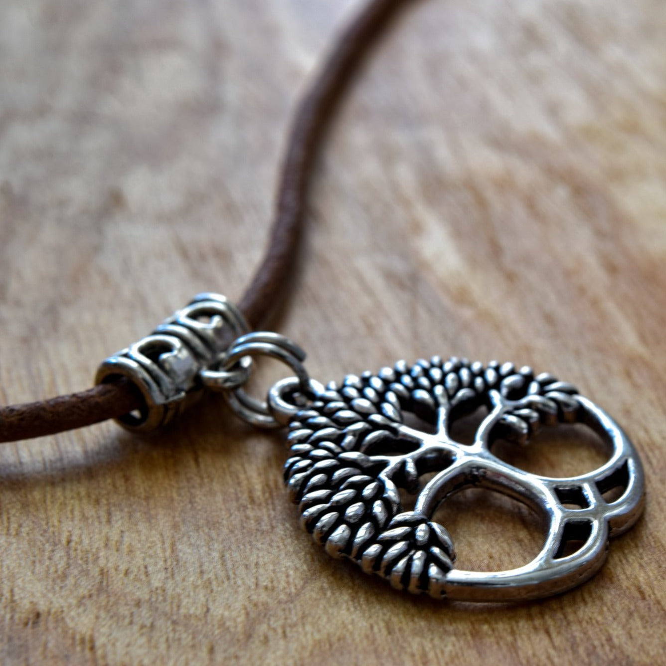 Beginnings, Tree of Life Round Silver Pendant