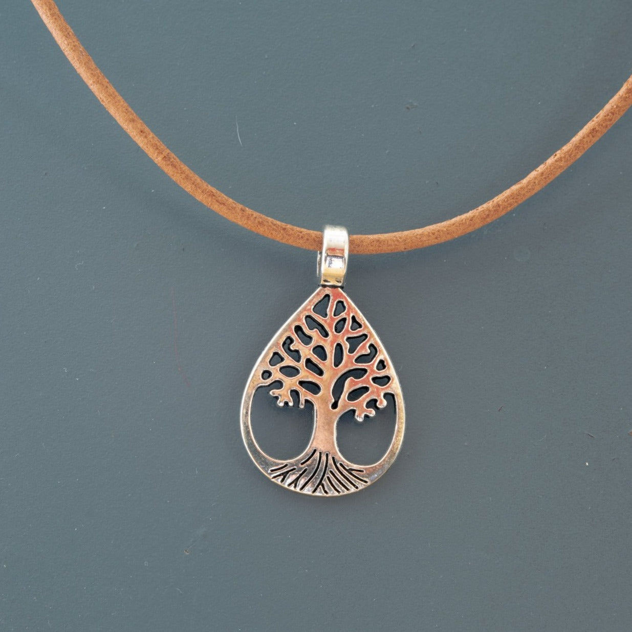 Beginnings, Silver Tree of Life Teardrop Pendant