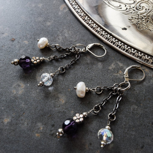 Expressions in Jewels, Triple Dangle Earrings