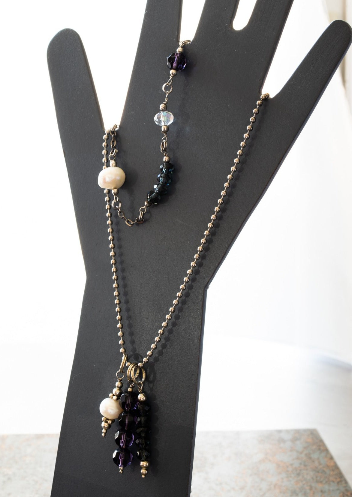 Expressions In Jewels, Three Jeweled Pendent Necklace 