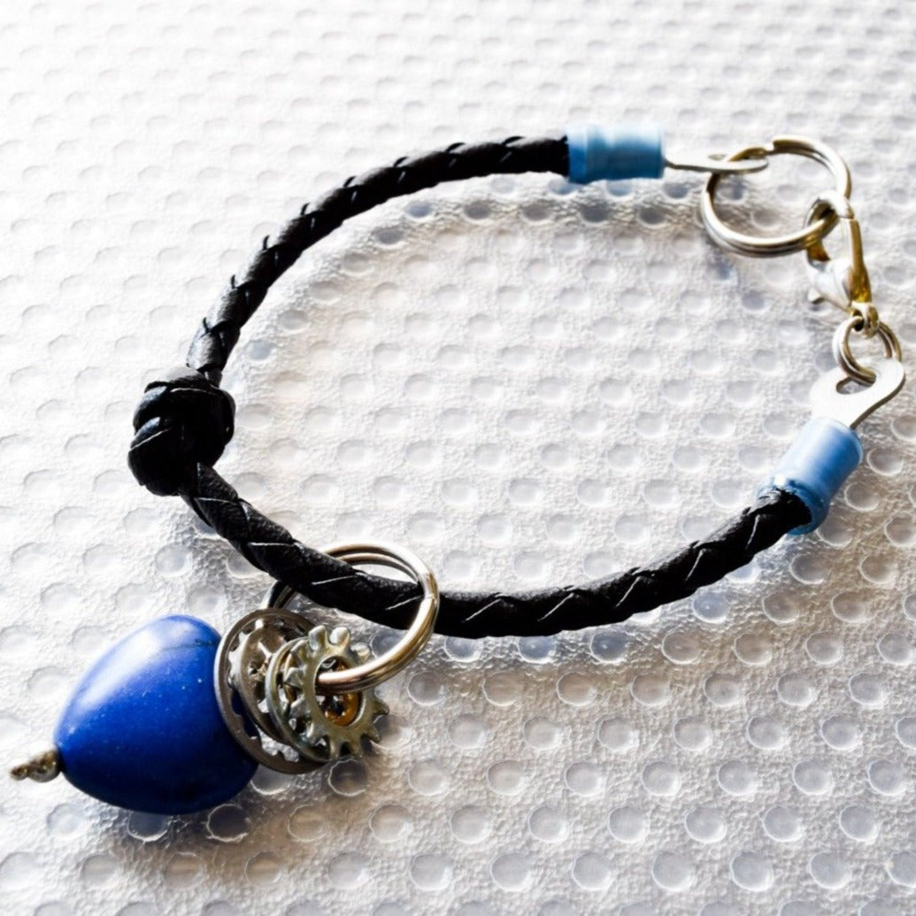 Parts, Bits and Pieces - Blue Heart Bracelet