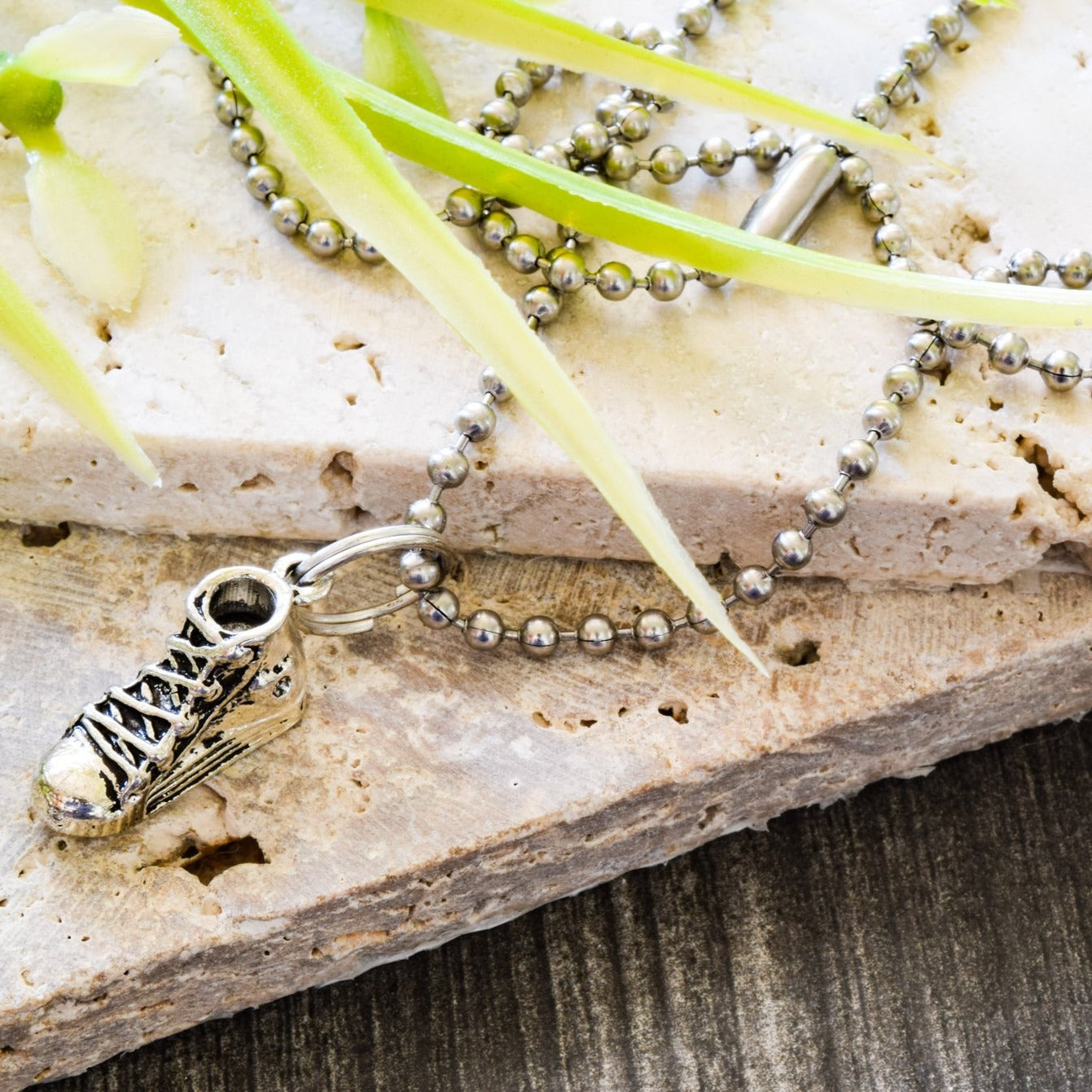 Little Treats, Ball Chain Necklace with Athletic Shoe