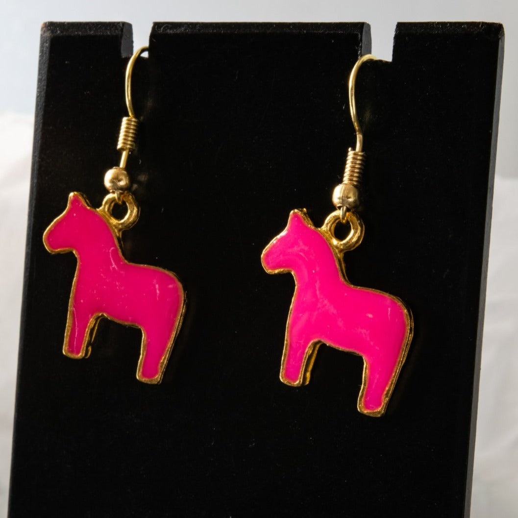 Little Pony, Dangle Earrings with Pink Ponies