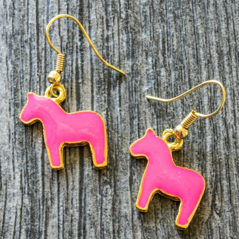 Little Pony, Dangle Earrings with Pink Ponies