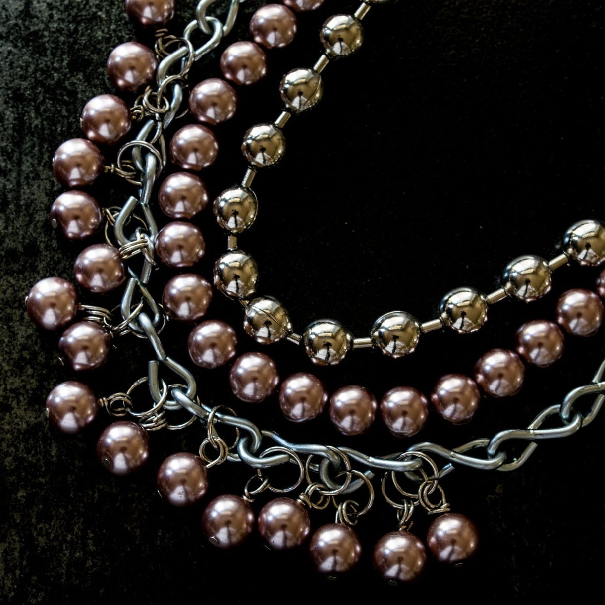 Chains, Steel Ball Chain Necklace