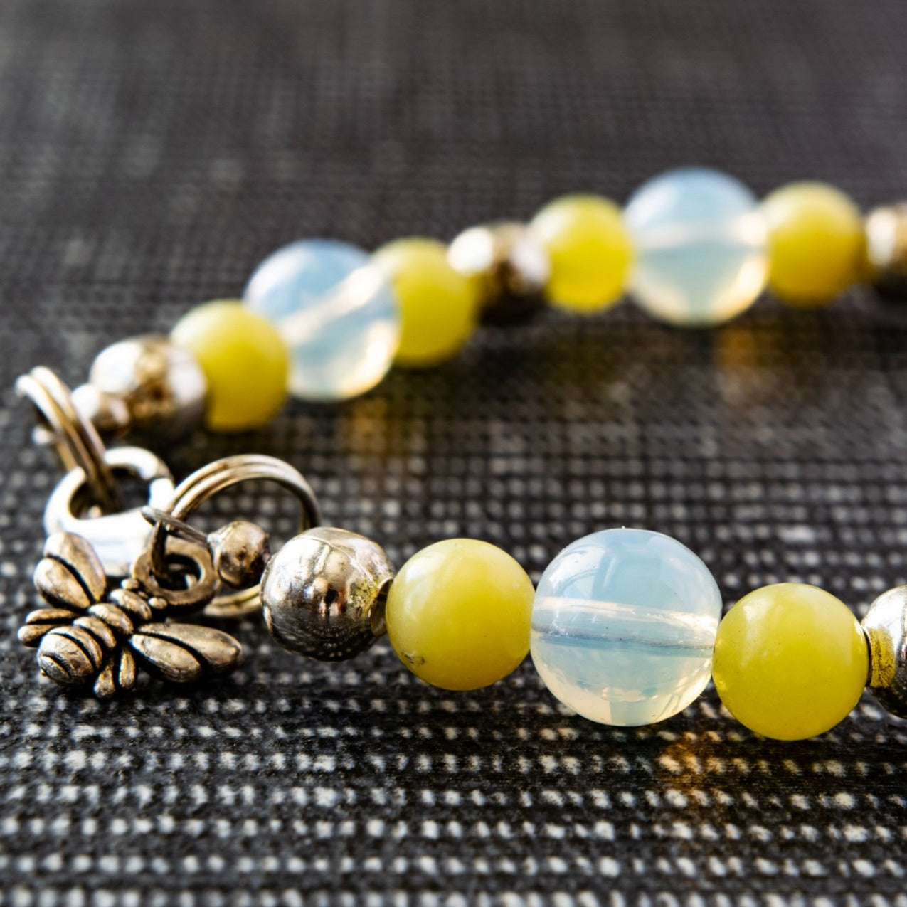 Expressions Opalite, Peridot, and Silver Bracelet