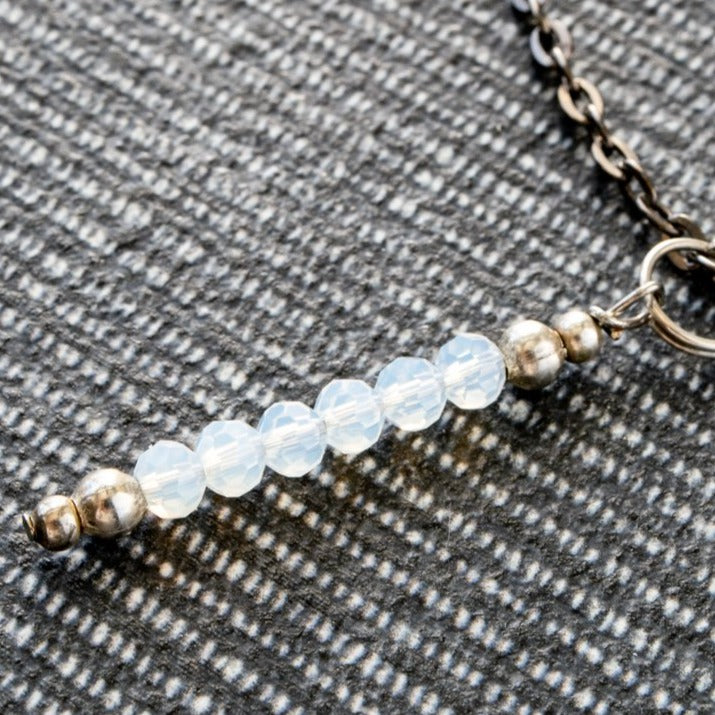 Expressions in Opalite 20 inch Tassel Necklace