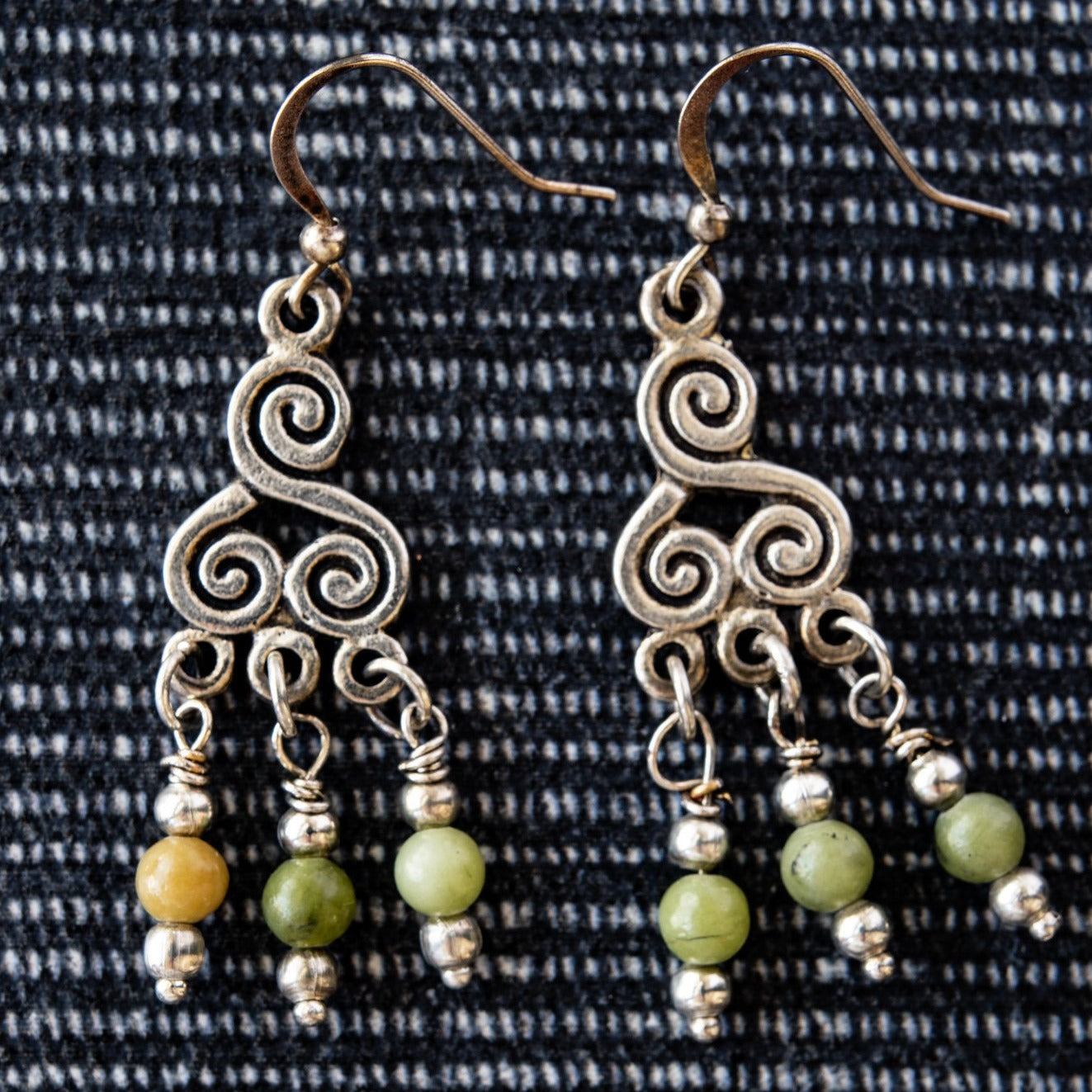 Expressions Peridot    Chandelier Dangle Earrings