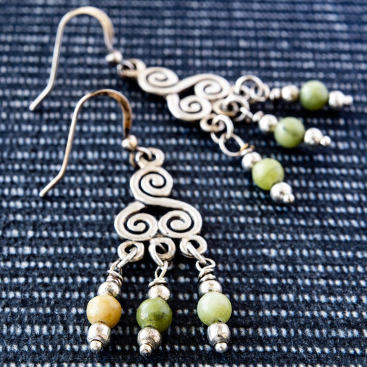 Expressions Peridot    Chandelier Dangle Earrings