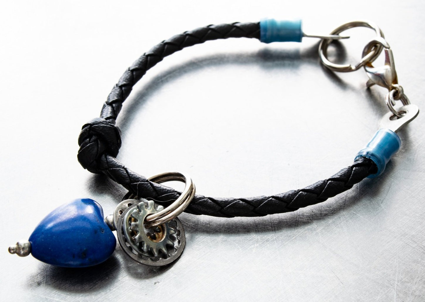 Parts, Bits and Pieces - Blue Heart Bracelet