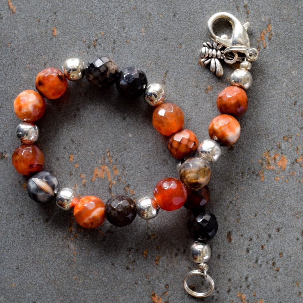 Expressions in Fire Agate, Bracelet