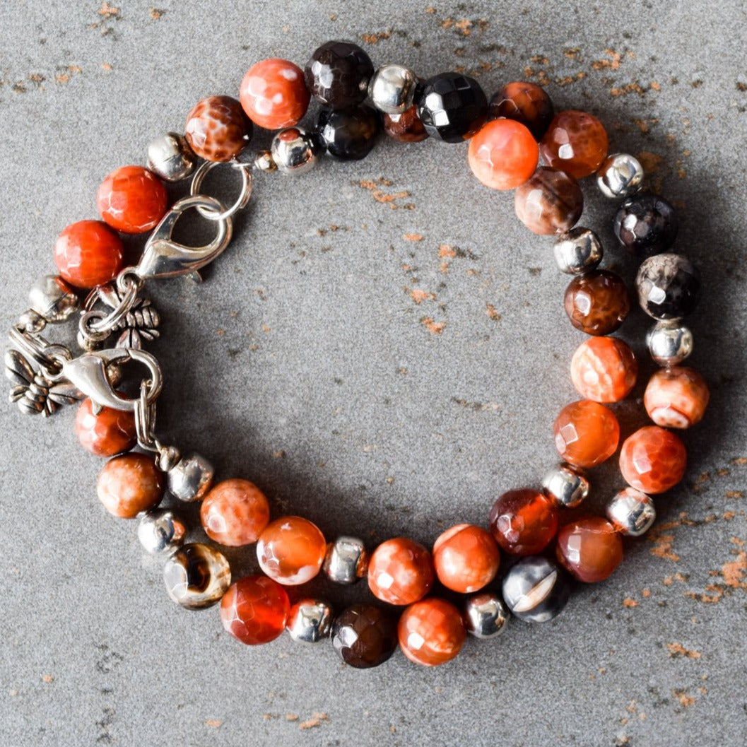 Expressions in Fire Agate, Bracelet