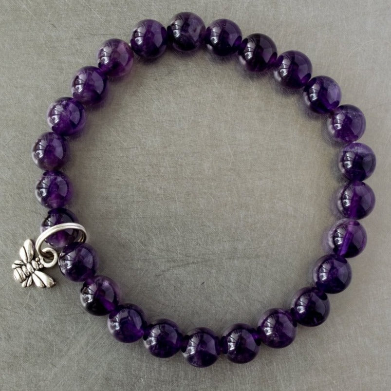 Expressions in Amethyst, Stretch Bracelet