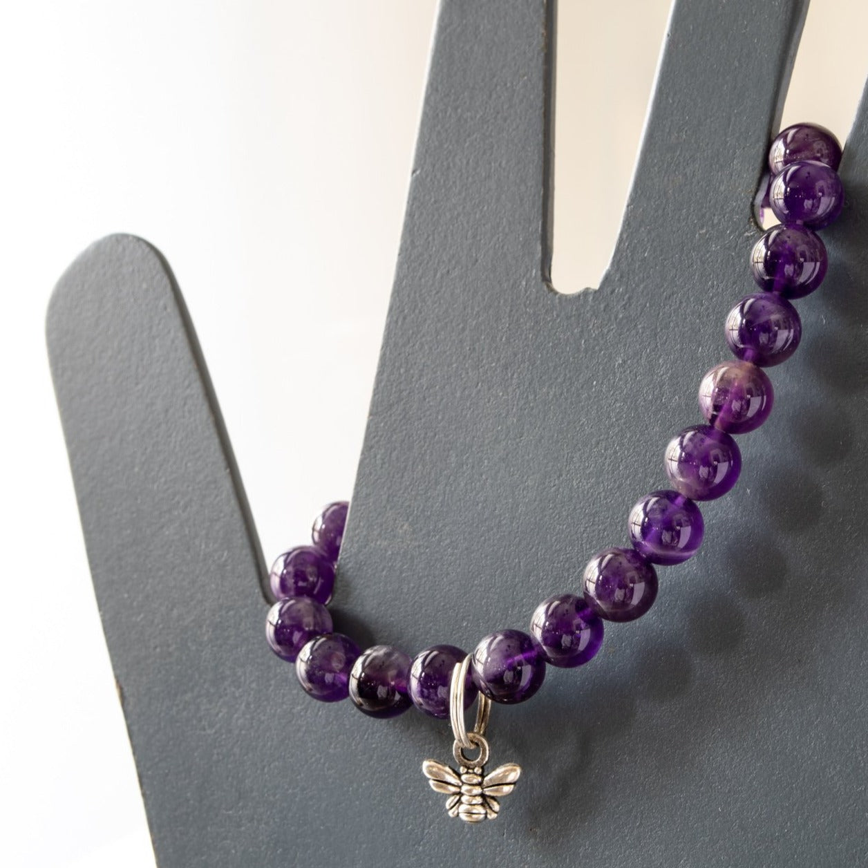 Expressions in Amethyst, Stretch Bracelet