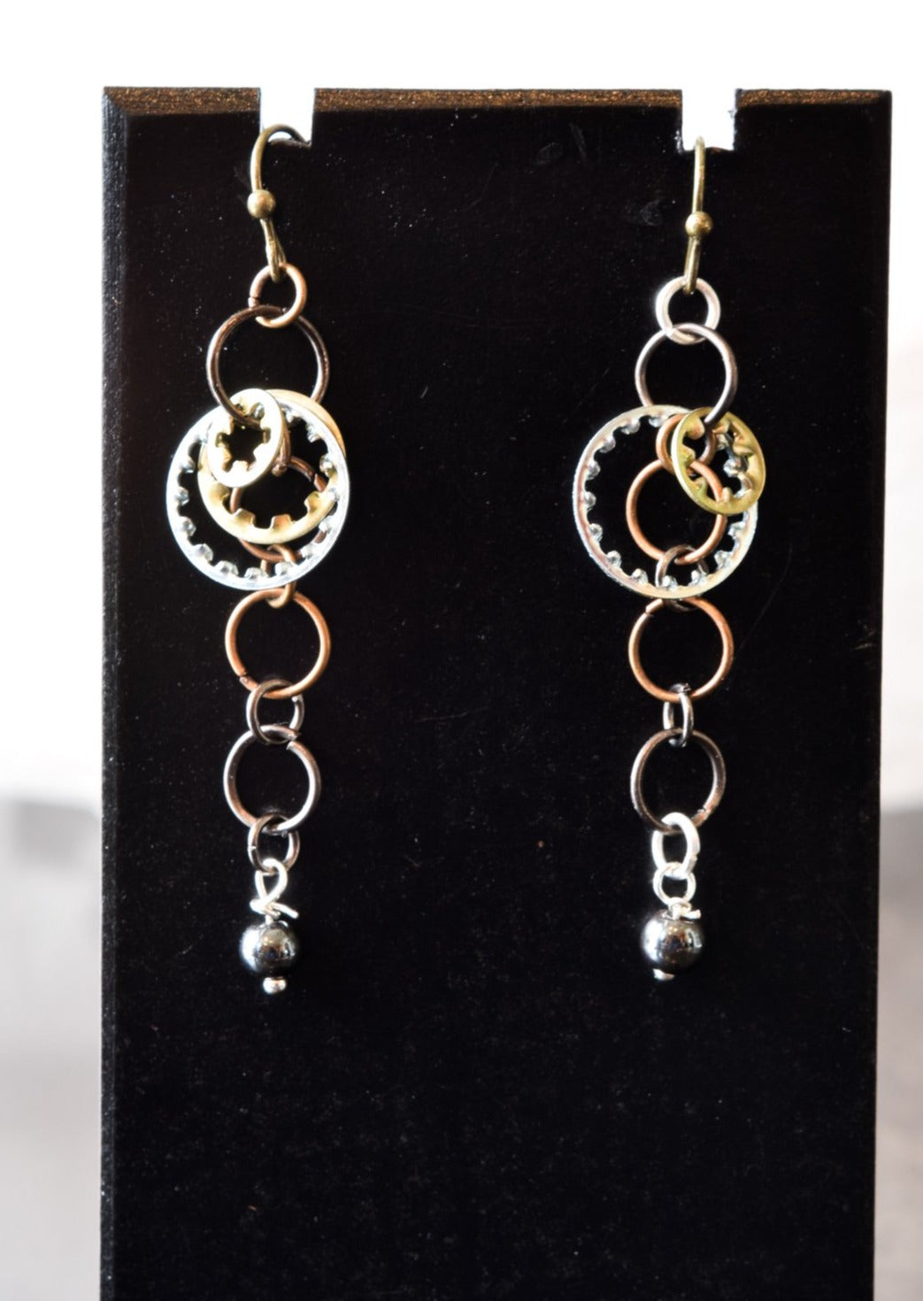 Robi, Dangle Earrings with Mixed Metals