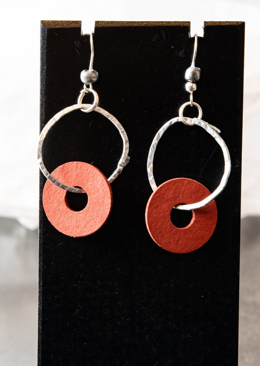 Rings, Red Dangle Earrings