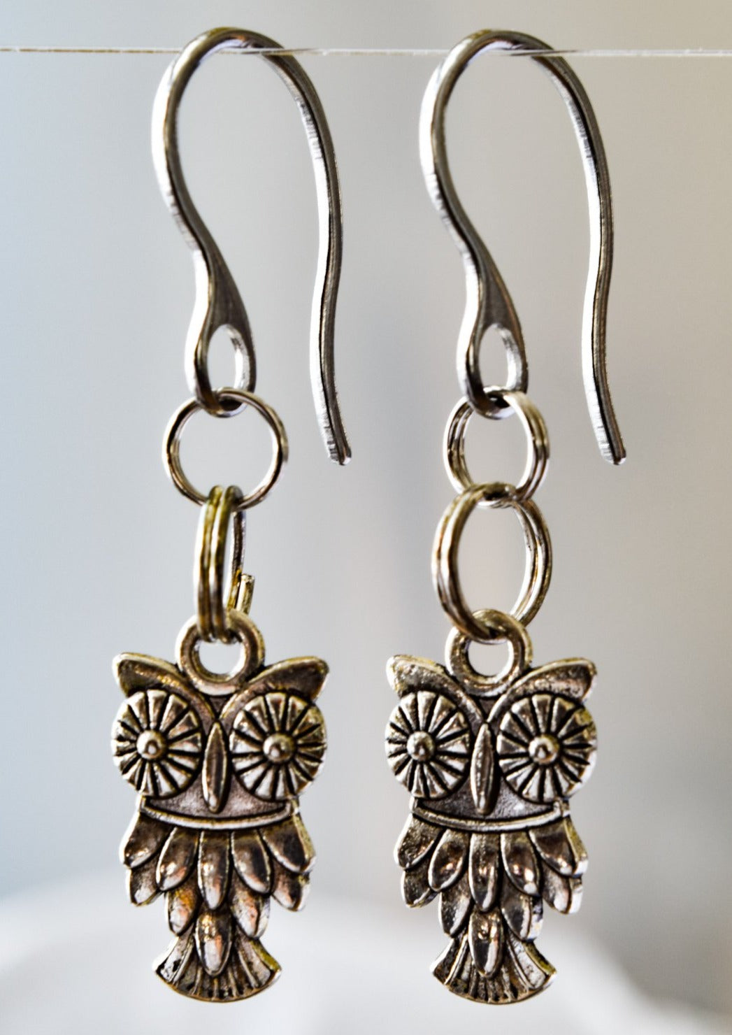 Woodlands, Little Flutter Owl Dangle Earrings