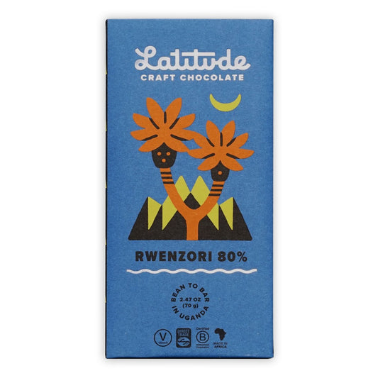 Latitude Craft Chocolate, Rwenzori Dark, 80%