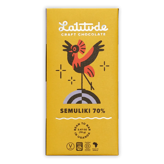 Latitude Craft Chocolate, Semuliki Dark 70% Bar